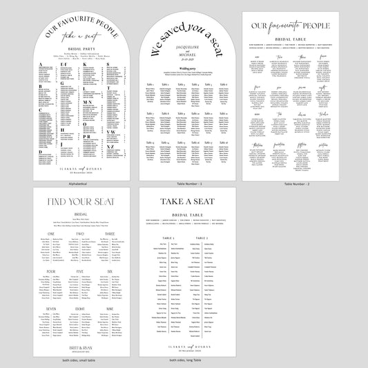 Large Wedding Signs (80x160cm) | Foam Board Signage | Personalised Ceremony Sign