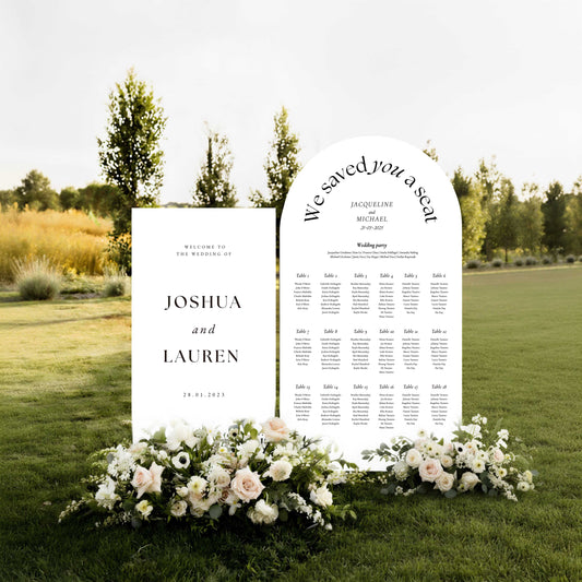 2x Extra Large Wedding Sign Set