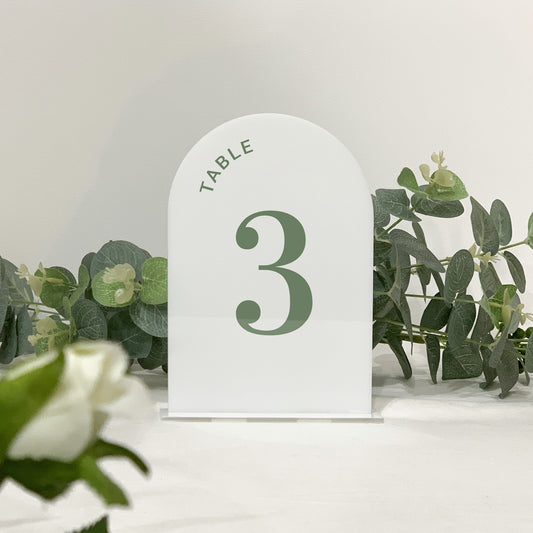 Wedding Table Numbers, Acrylic table numbers, Portrait table numbers