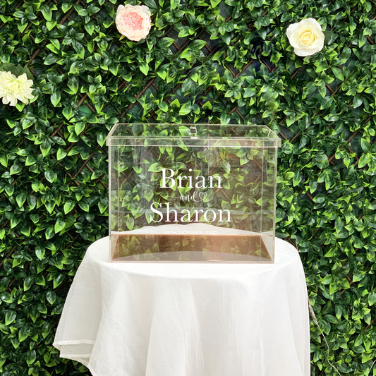 Clear wedding wishing well 50cm Wide