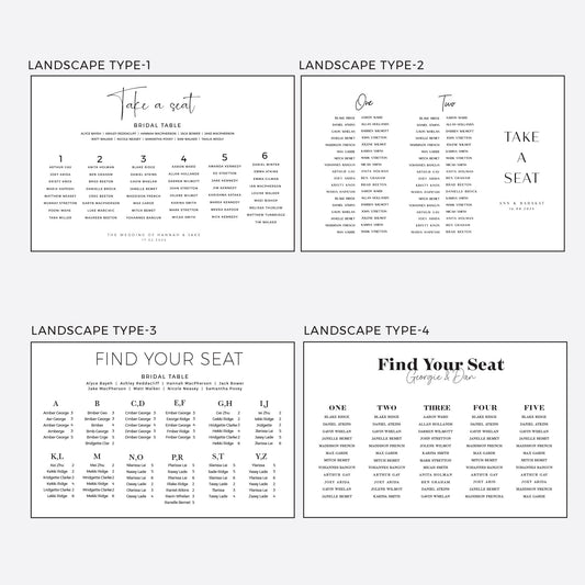 Wedding Seating chart, Event signs