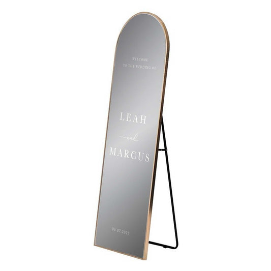 Wedding sign Mirror Decal, Vinyl Sticker