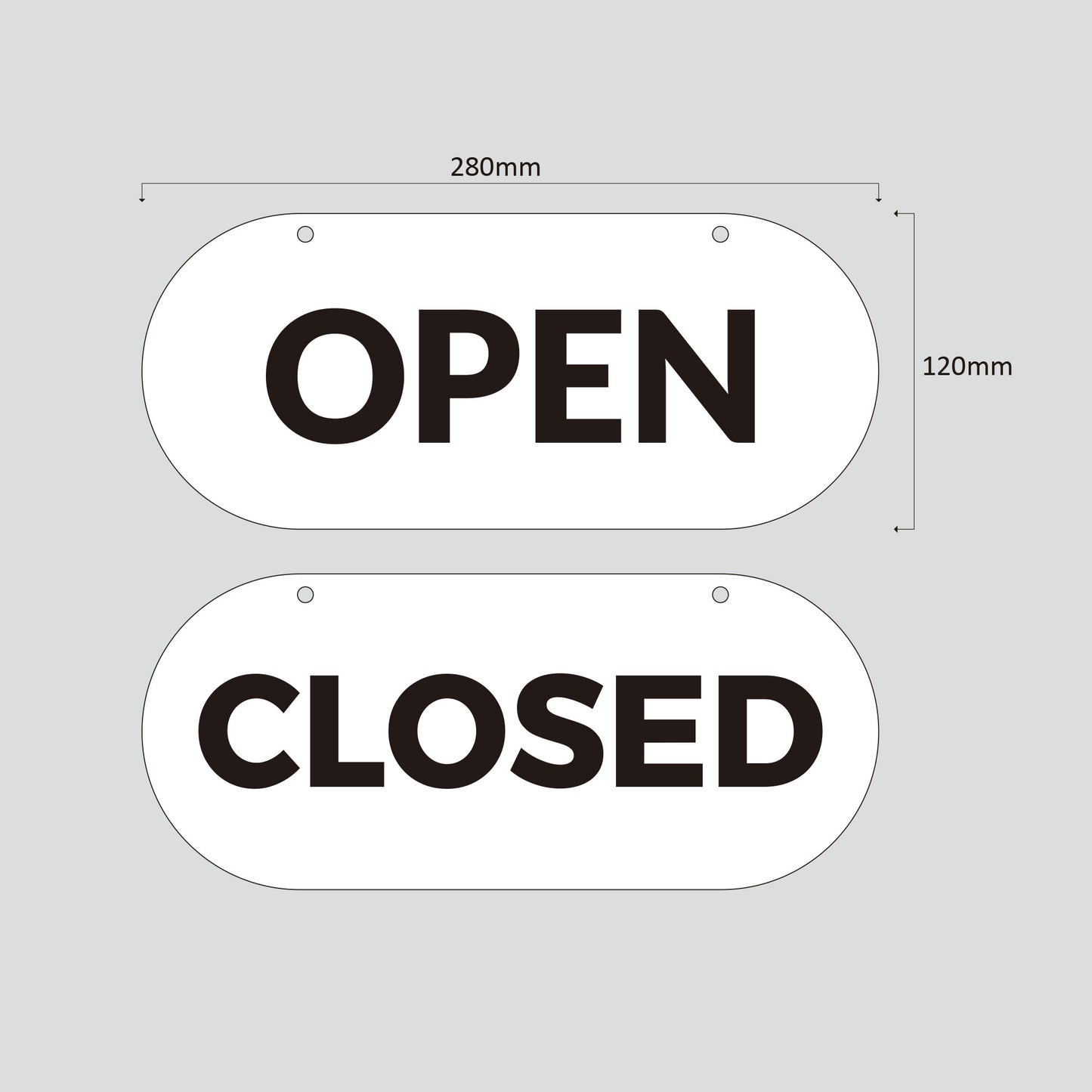 Open Closed Signs, Plastic Shop Window Signs, FREE SHIPPING