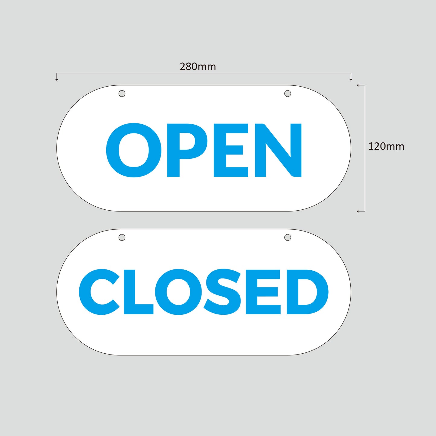 Open Closed Signs, Plastic Shop Window Signs, FREE SHIPPING