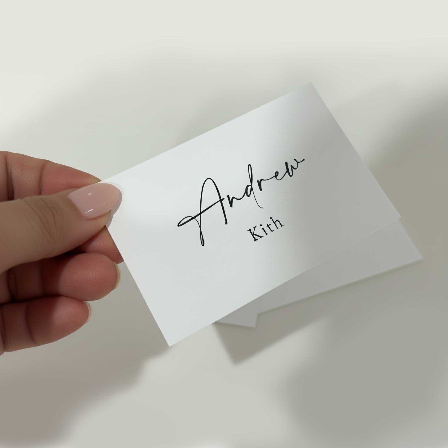 Wedding Name Place Cards: Paper