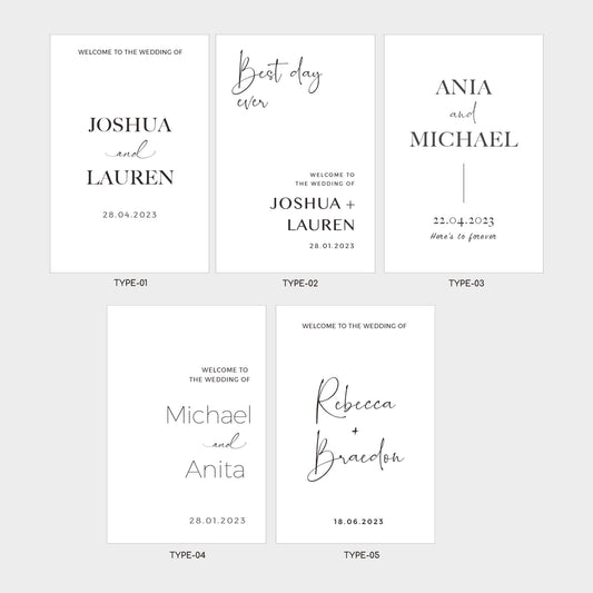 Wedding Welcome Signs, Event signs