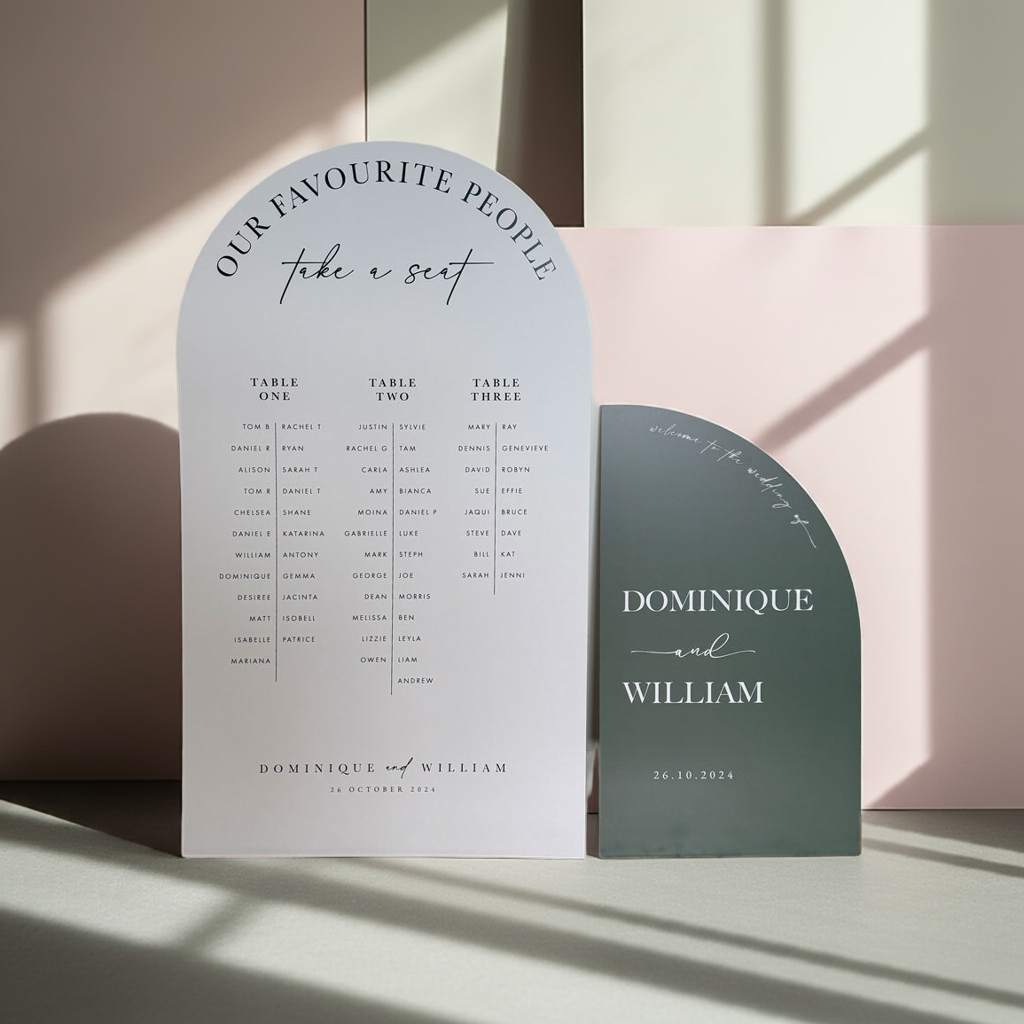 2 of Big Wedding package(140cm H), Welcome+Seating chart