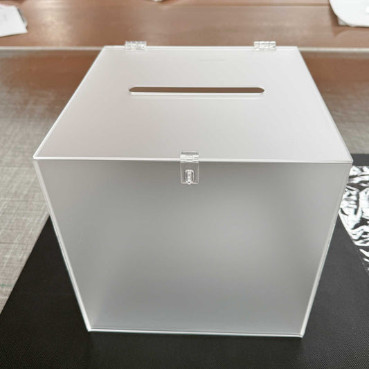 Frosted Wedding Wishing Well with Minor Scratches