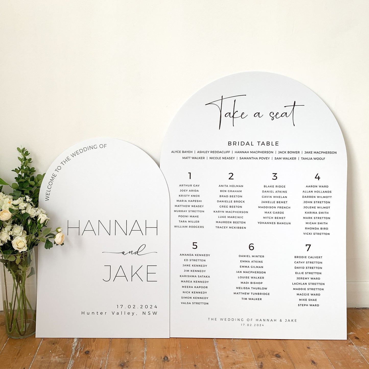 Set of 2 Wedding Sign package, Welcome and Seating chart
