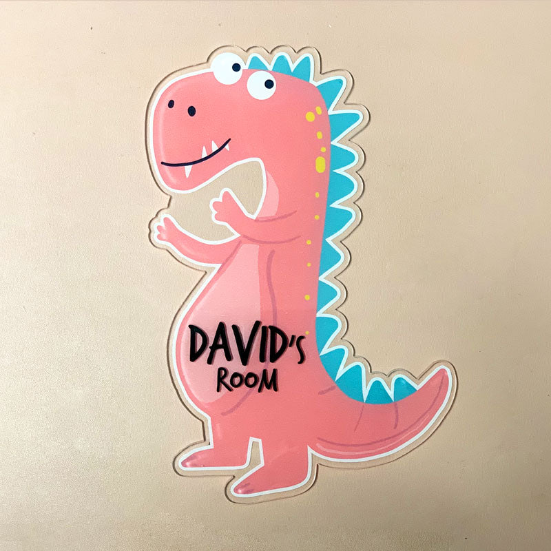 Kids Door Sign Dinosaurs name signs,High quality acrylic signs