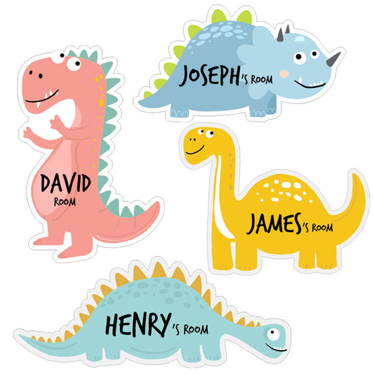 Kids Door Sign Dinosaurs name signs,High quality acrylic signs