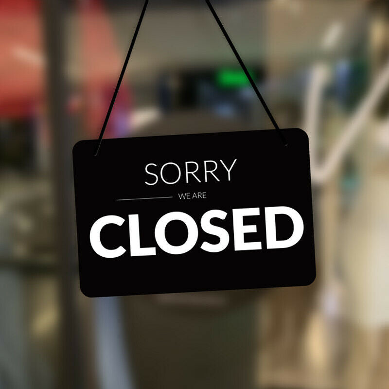 Open Closed Signs, Plastic Shop Window Signs, FREE SHIPPING