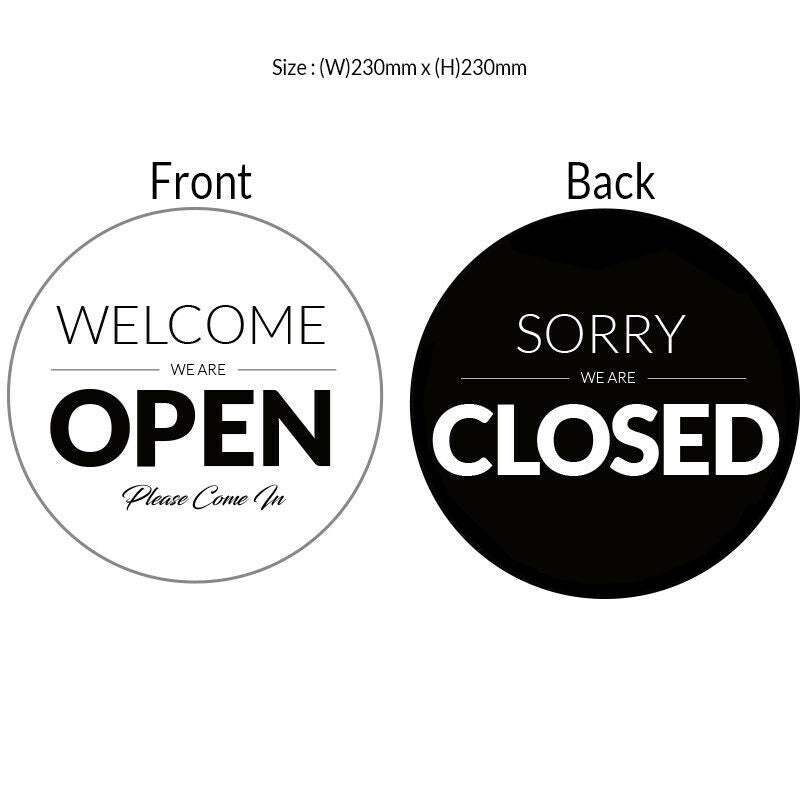 Open Closed Signs, Plastic Shop Window Signs, FREE SHIPPING