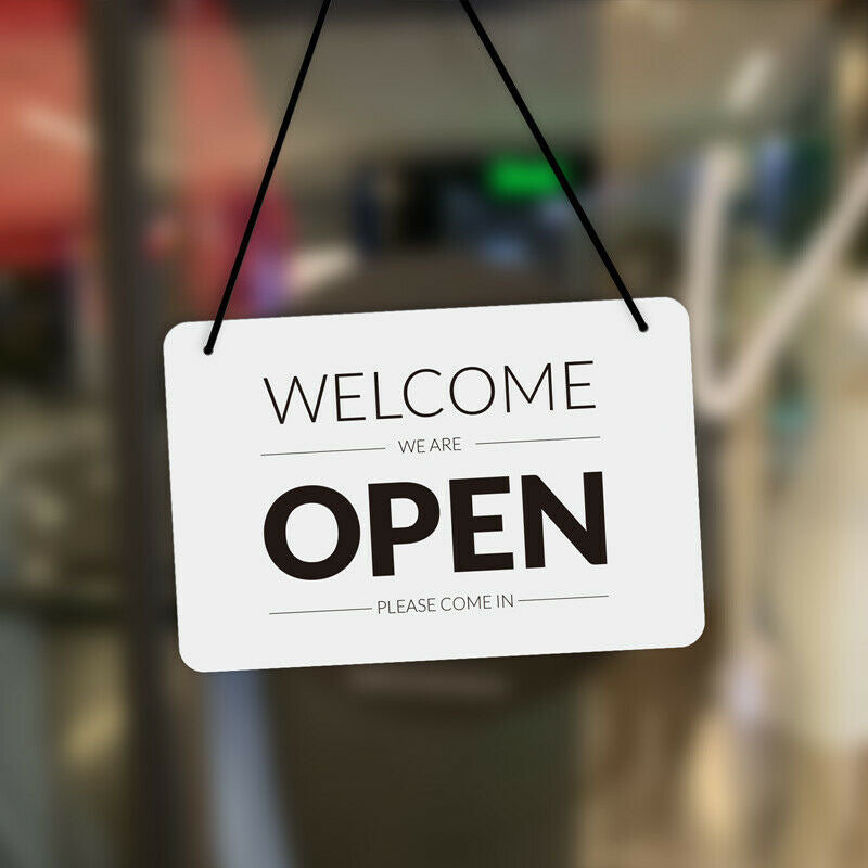 Open Closed Signs, Plastic Shop Window Signs, FREE SHIPPING