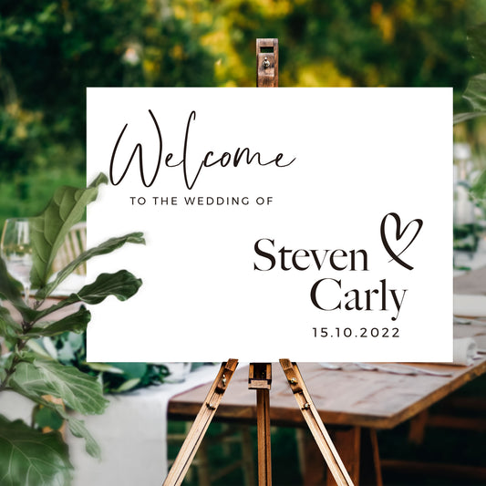 Wedding Welcome Signs A1 size