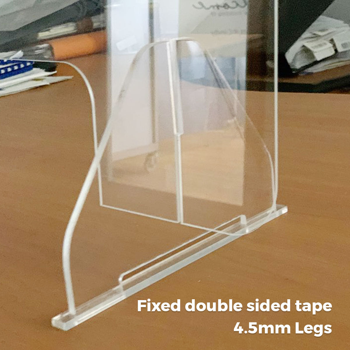 Clear Acrylic Shield Sneeze Guard 80cm x 60cm