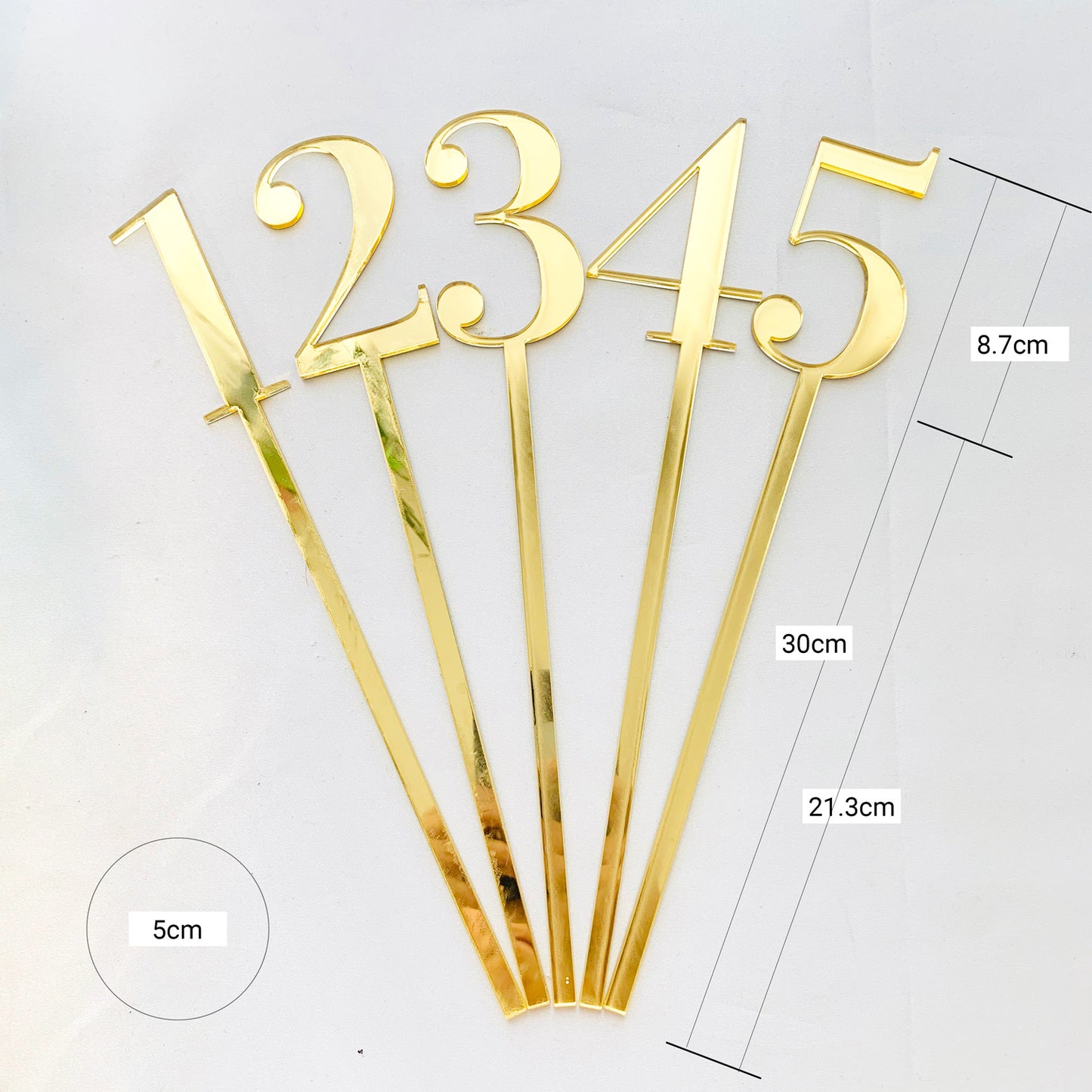 Wedding Table Numbers With Circle stand