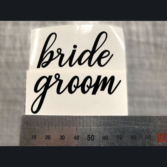 Personalised decal stickers wedding, Glass Decal sticker