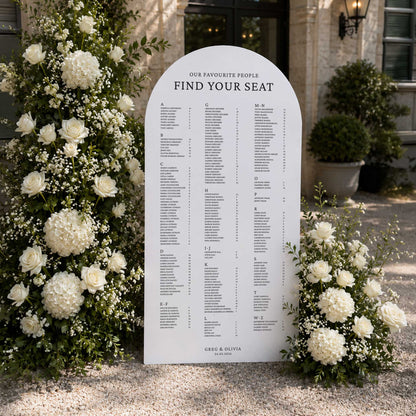 Large Wedding Signs (80x160cm) | Foam Board Signage | Personalised Ceremony Sign
