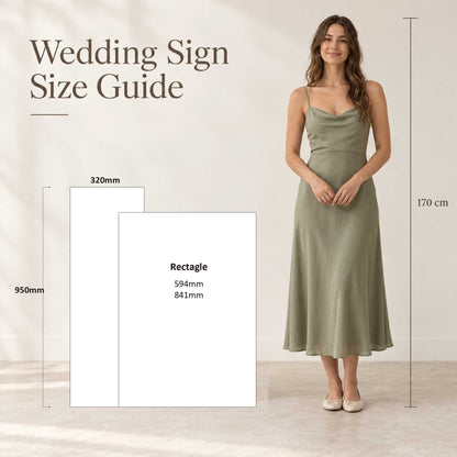 Set of 2 Wedding Welcome Signs