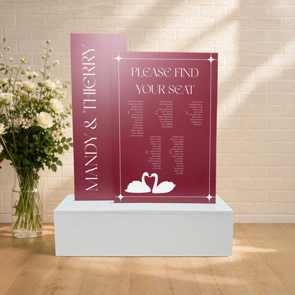 Set of 2 Wedding Welcome Signs