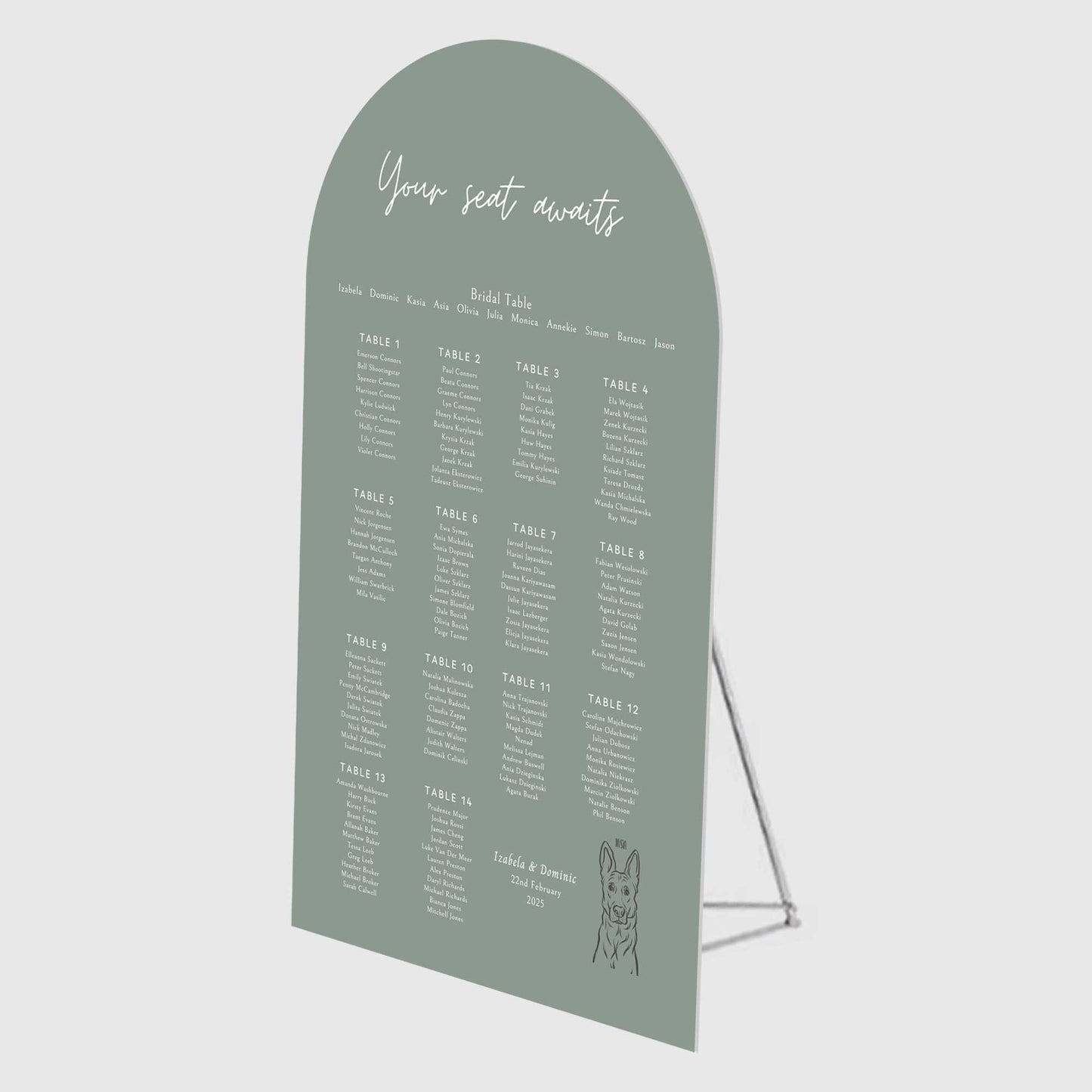 Wedding sign stands, Aluminum Stand