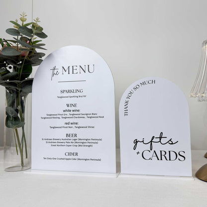 Freestanding Bar Sign, Guestbook Sign, Gifts Sign, Pick a Card Any Card Sign