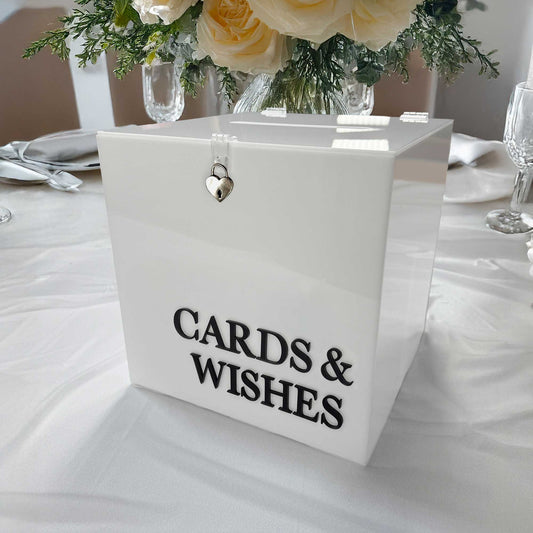 3D (Thank you x) Wedding Wishing Well with padlock