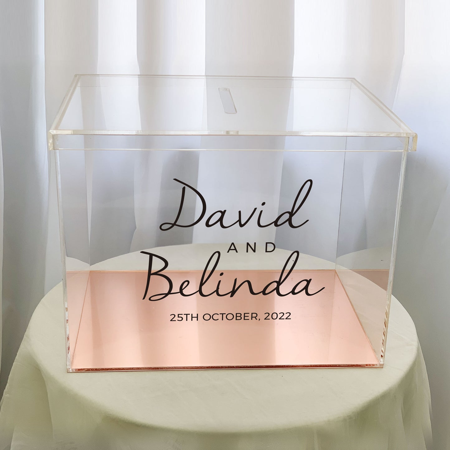 Clear wedding wishing well 50cm Wide