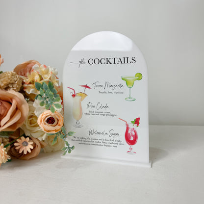 Freestanding Bar Sign, Guestbook Sign, Gifts Sign, Pick a Card Any Card Sign