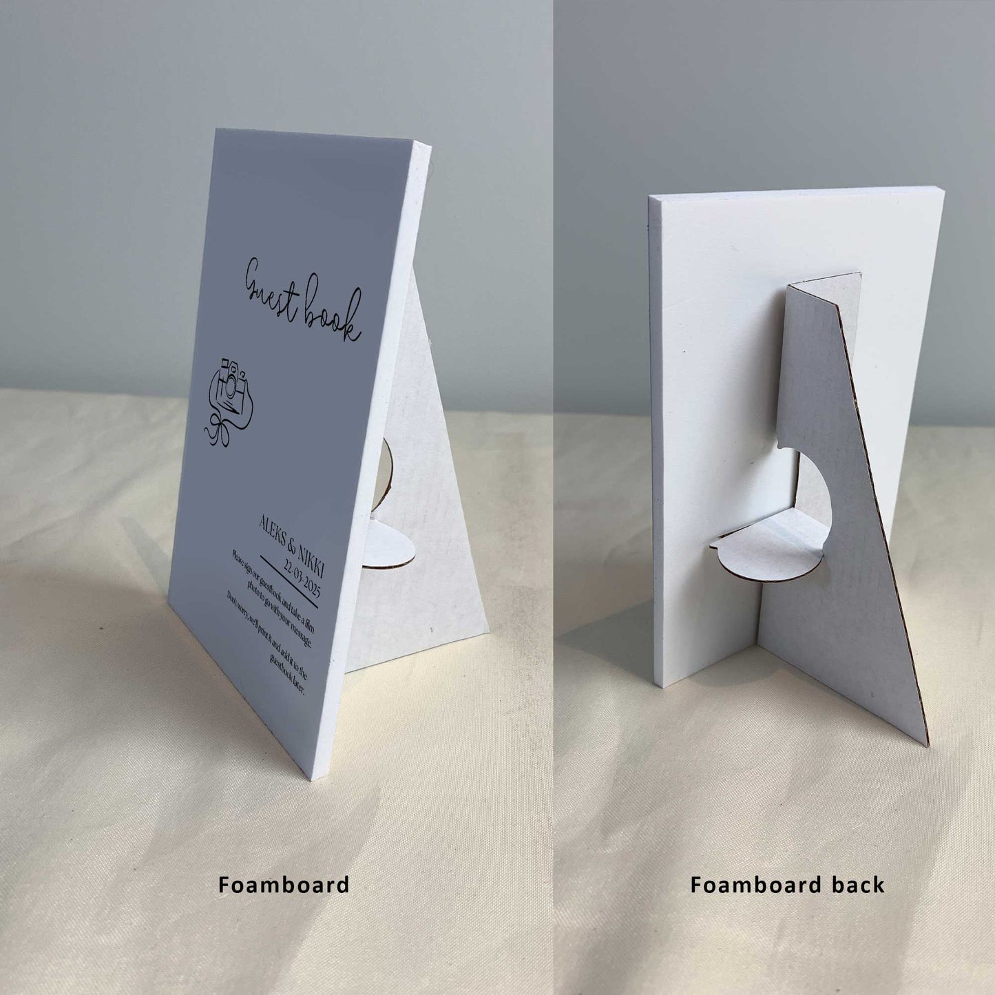 Freestanding Bar Sign, Guestbook Sign, Gifts Sign, Pick a Card Any Card Sign