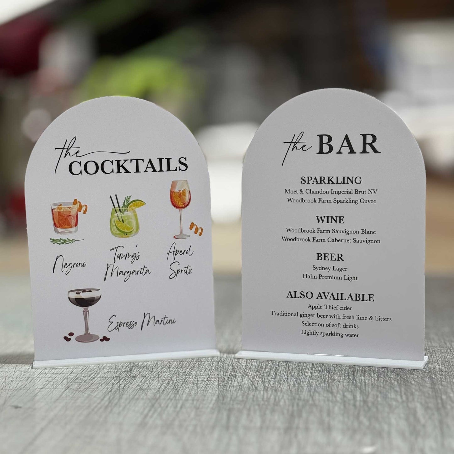 Freestanding Bar Sign, Guestbook Sign, Gifts Sign, Pick a Card Any Card Sign