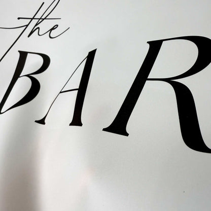 Custom Fabric Bar Sign