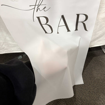 Custom Fabric Bar Sign