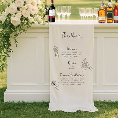 Custom Fabric Bar Sign