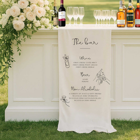 Custom Fabric Bar Sign