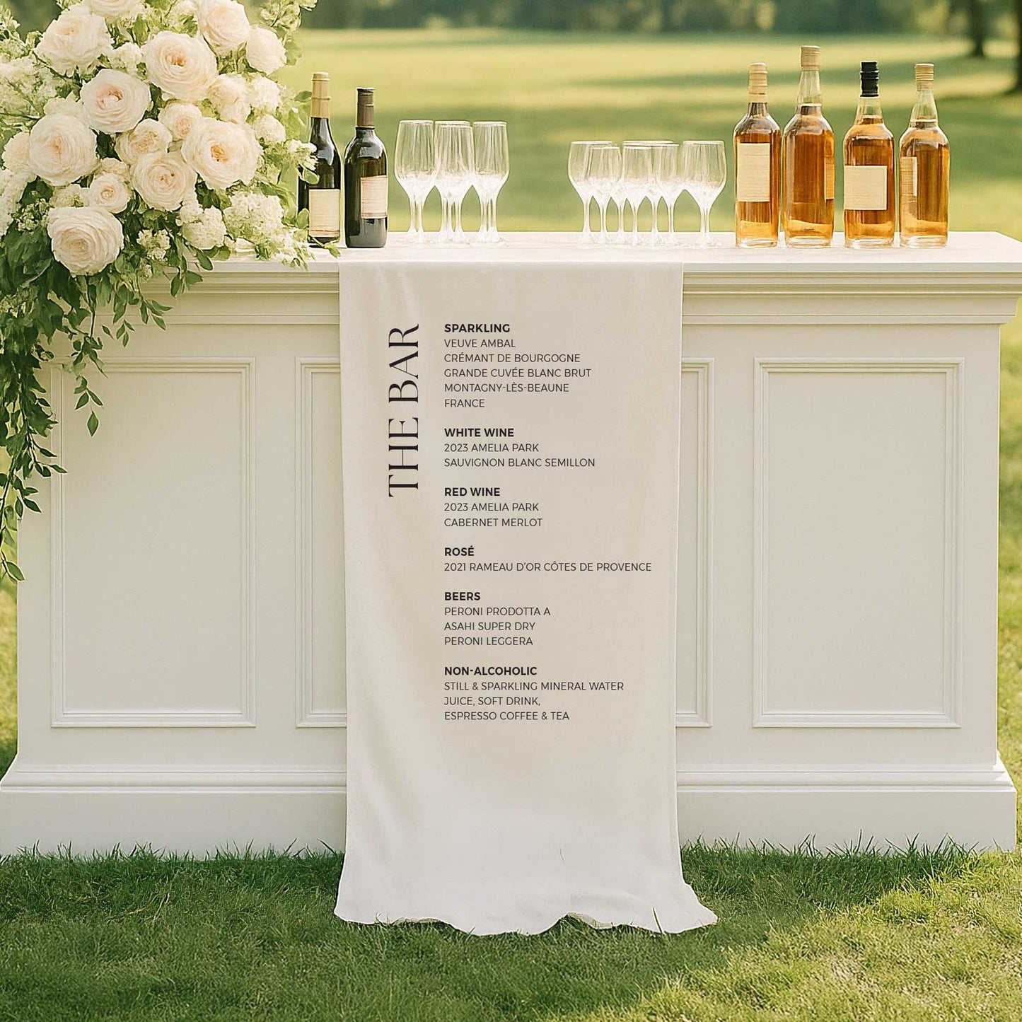 Custom Fabric Bar Sign