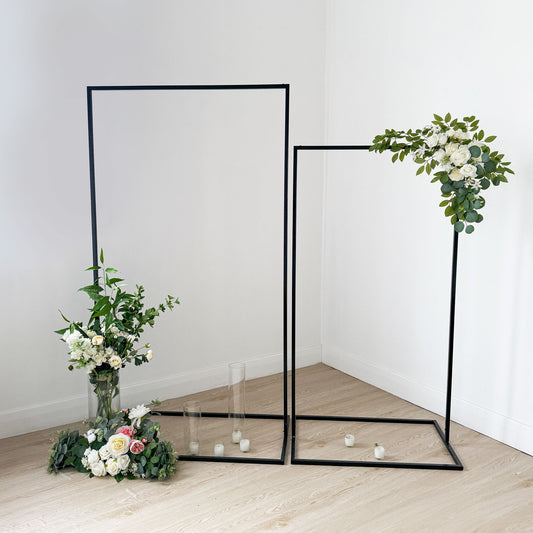 Hire - Black metal frame for hanging wedding signs