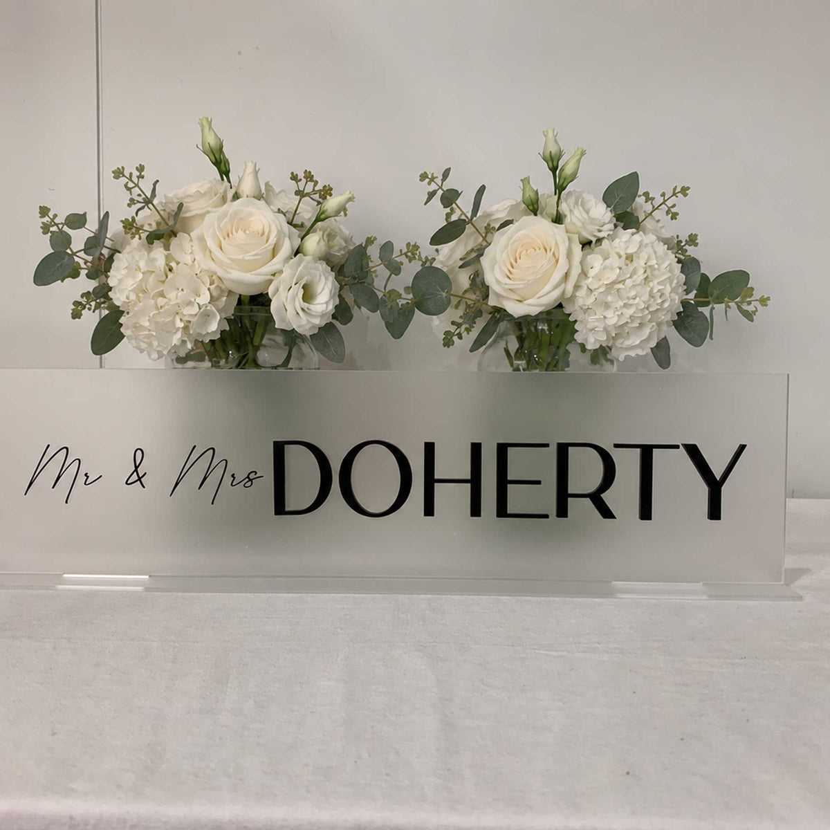 Personalised Mr & Mrs Wedding Table Signs