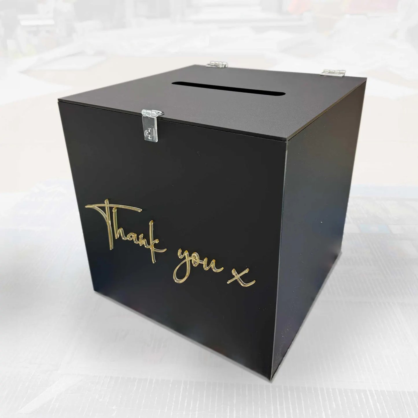 3D (Thank you x) Wedding Wishing Well with padlock