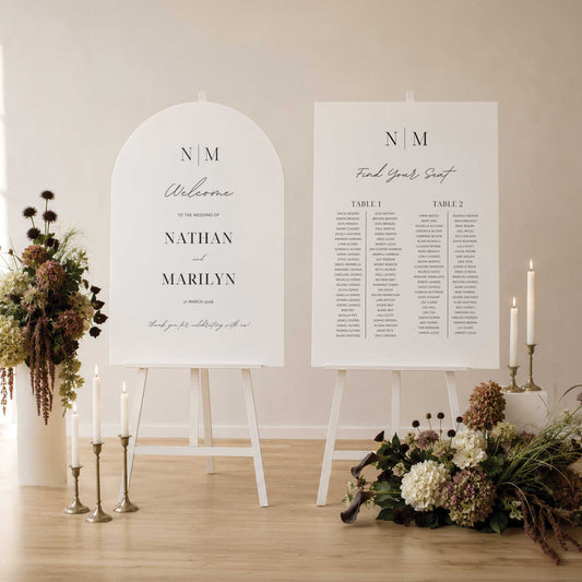 A1+A1 Wedding Signs Duo