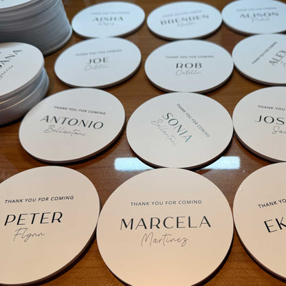 Personalised Acrylic Name Place Cards , Guest name cards, Wedding Favour