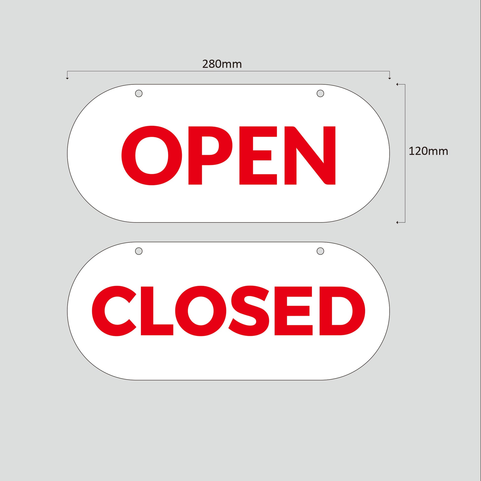 OpenClosed Signs, Plastic Shop Window Signs, FREE SHIPPING – OKdesign