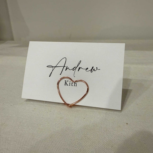 Wedding Name Place Cards: Paper