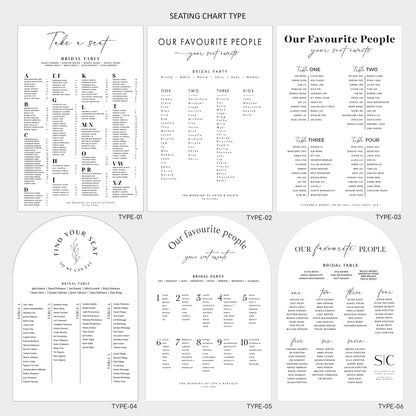 Wedding Seating chart, Event signs
