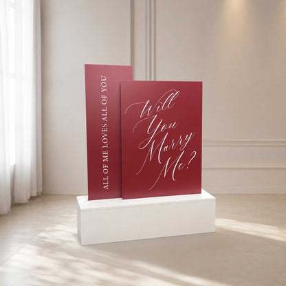 Wooden Box Stands for wedding sign, 2 slot