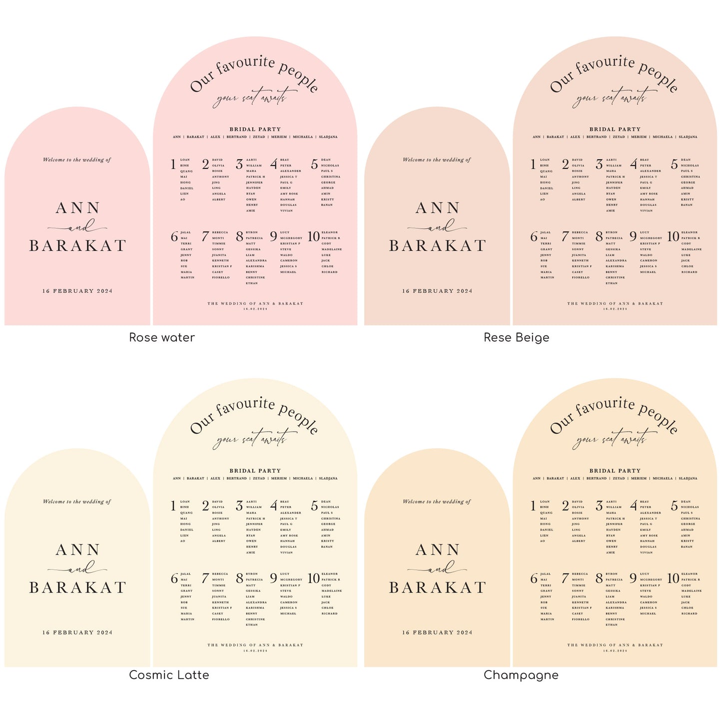 Set of 2 Wedding Sign package, Welcome and Seating chart