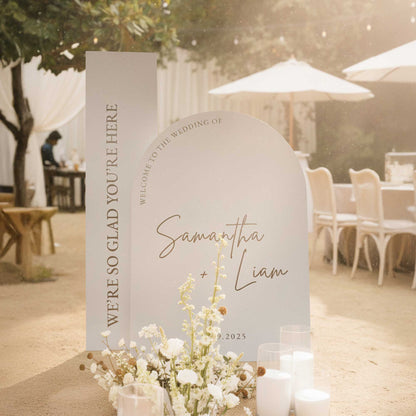 Set of 2 Wedding Welcome Signs