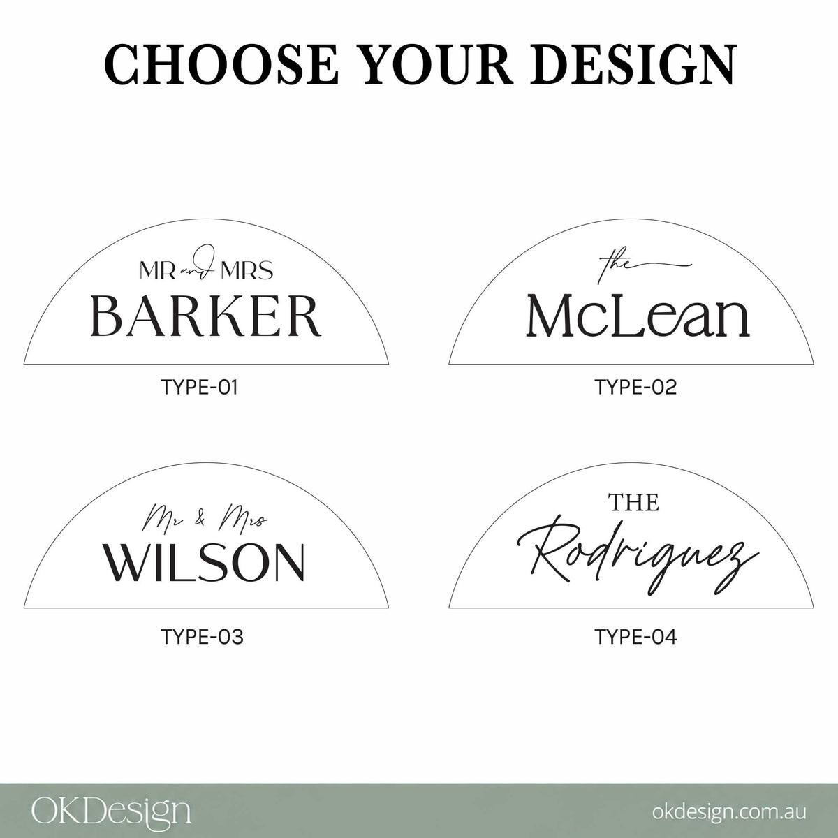 Personalised Mr & Mrs Wedding Table Signs