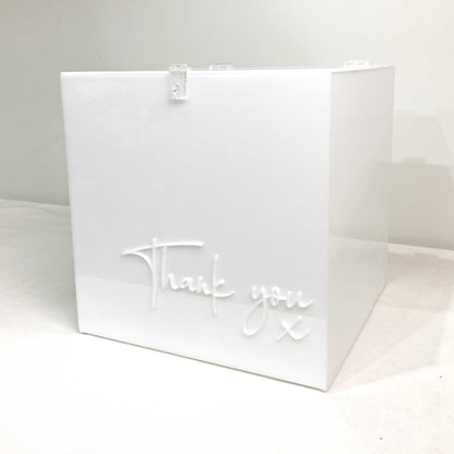 3D (Thank you x) Wedding Wishing Well with padlock
